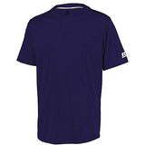 Performance Two-Button Solid Jersey Purple Adult Baseball