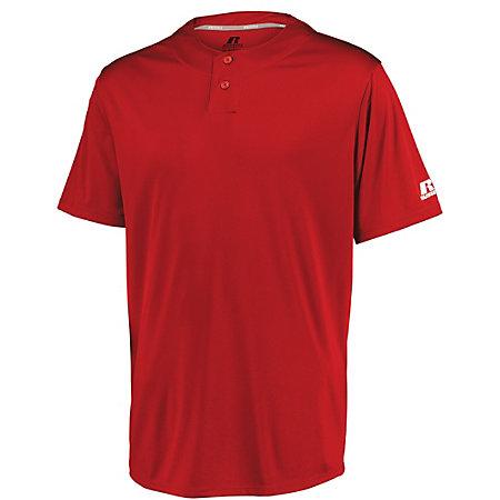 Youth Performance Two-Button Solid Jersey True Red Baseball