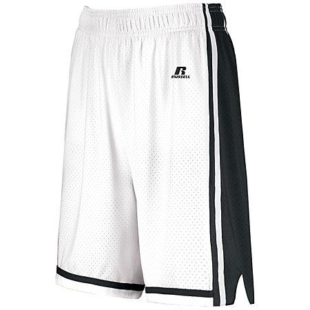 Pantalones cortos de baloncesto Legacy para mujer Blanco / negro Single Jersey &
