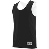 Reversible Wicking Tank Black/white Adult Basketball Single Jersey & Shorts