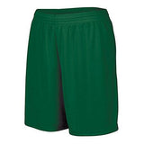Girls Octane Shorts Dark Green Softball