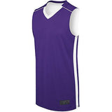 Adult Competition Reversible Jersey Purple/white Basketball Single & Shorts