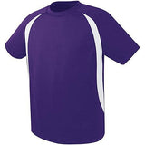 Youth Liberty Soccer Jersey Purple/white Single & Shorts