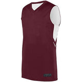 Alley-Oop Reversible Jersey Maroon/white Adult Basketball Single & Shorts