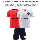 2 Jersey & 1 Pair Of Shorts