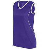 Ladies Firebolt Jersey Purple/white Softball