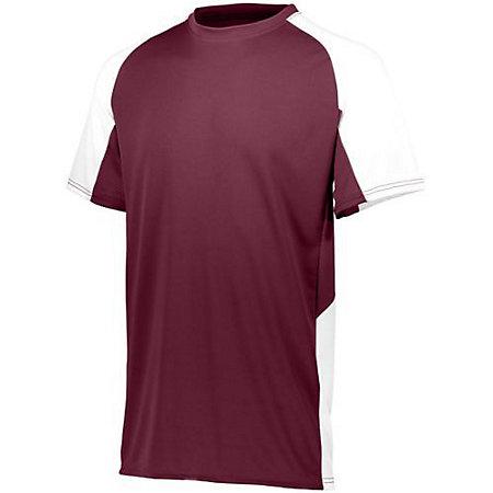 Camiseta de fútbol y pantalones cortos para jóvenes Cutter marrón / blanco individual