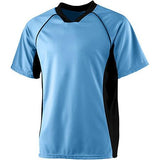 Youth Wicking Soccer Jersey Columbia Blue/black Single & Shorts