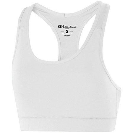 Ladies Vent Bra White Basketball Single Jersey & Shorts