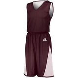 Undivided Single Ply Reversible Shorts Dark Green/white Adult Basketball Jersey &