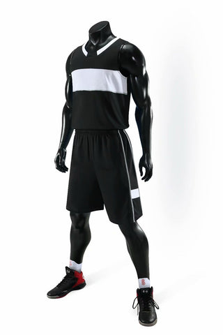 Equalizer Black NS Customizable Basketball Jersey With Optional Shorts