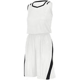 Pantalones cortos de corte atlético para mujer Blanco / negro Camiseta de baloncesto única y