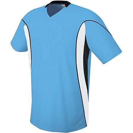 Camiseta de fútbol Helix para jóvenes Columbia Azul / blanco / negro Single & Shorts