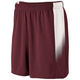 Youth Ionic Shorts Maroon/white Single Soccer Jersey &