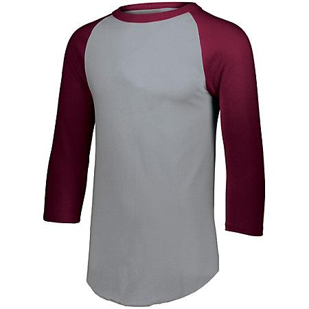 Baseball Jersey 2.0 Athletic Heather/maroon Adult
