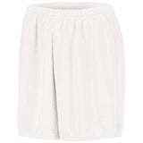 Youth Wicking Mesh Soccer Shorts White Single Jersey &