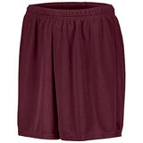 Youth Wicking Mesh Soccer Shorts Maroon Single Jersey &