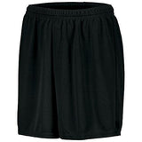 Youth Wicking Mesh Soccer Shorts Black Single Jersey &