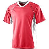 Youth Wicking Soccer Jersey Red/white Single & Shorts