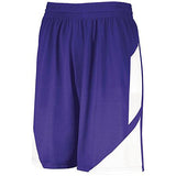 Step-Back Basketball Shorts Purple/white Adult Single Jersey &