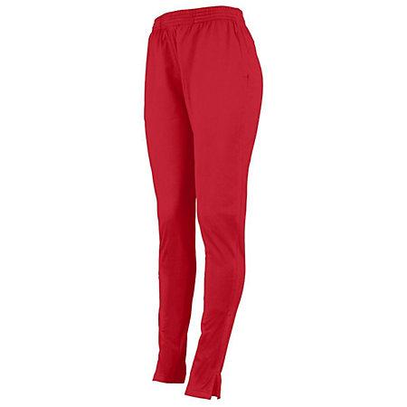Ladies Tapered Leg Pant Red Softball
