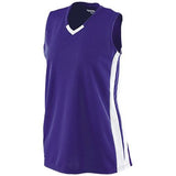 Ladies Wicking Mesh Powerhouse Jersey Purple/white Softball