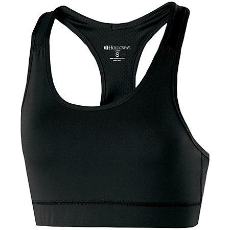 Ladies Vent Bra Black Basketball Single Jersey & Shorts