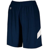 Pantalones cortos de una capa de doble cara para mujer Azul marino / blanco Camiseta de baloncesto y