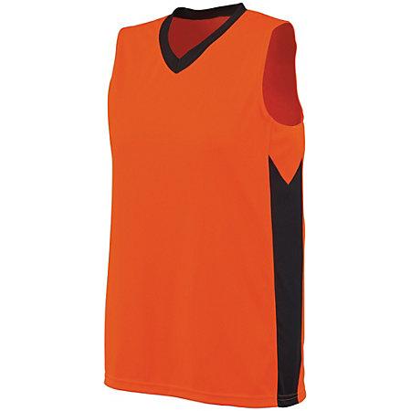 Ladies Block Out Jersey Power Orange/slate Softball