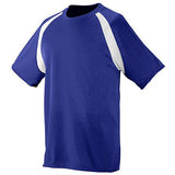 Youth Wicking Color Block Jersey Purple/white Single Soccer & Shorts