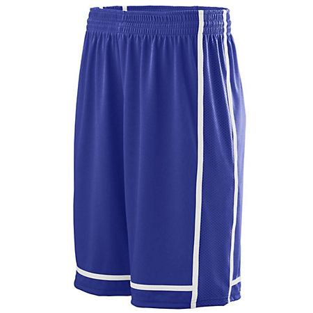 Pantalones cortos Winning Streak, púrpura / blanco, camiseta de baloncesto para mujer y