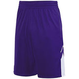 Alley-Oop Reversible Shorts Purple/white Adult Basketball Single Jersey &