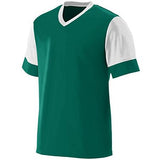 Camiseta Lightning para jóvenes Verde oscuro / blanco Single Soccer & Shorts