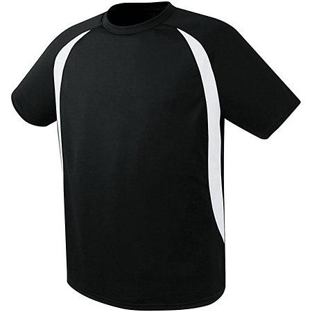 Camiseta de fútbol Liberty para jóvenes, camiseta blanca y negra individual y pantalones cortos
