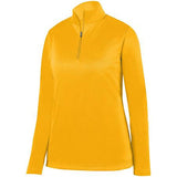 Ladies Wicking Fleece Pullover Gold Softball