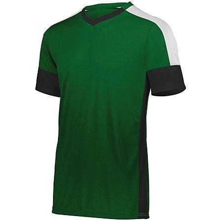 Youth Wembley Soccer Jersey Forest/black/white Single & Shorts