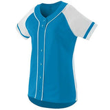 Girls Winner Jersey Power Blue/white Softball