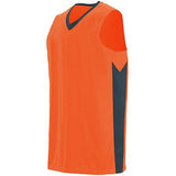 Juventud Block Out Jersey Power Orange / slate Baloncesto individual y pantalones cortos