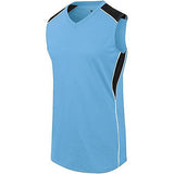 Ladies Dynamite Jersey Columbia Blue/black/white Softball