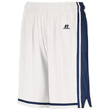 Youth Legacy Basketball Shorts White/navy Single Jersey &