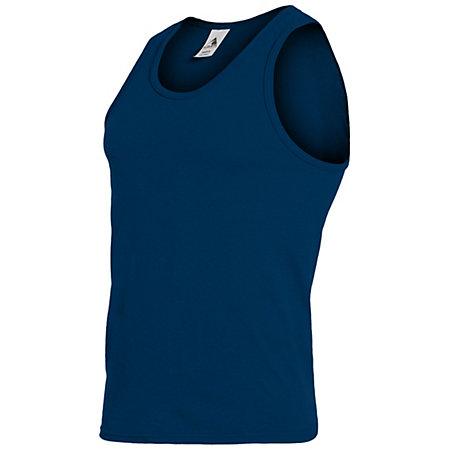 Poly/cotton Athletic Tank Navy Adult Basketball Single Jersey & Shorts
