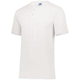 Two-Button Baseball Jersey White Adult