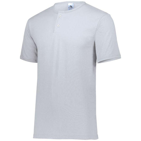 Youth Two-Button Baseball Jersey Ash