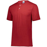 Two-Button Baseball Jersey Red Adult