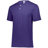 Youth Two-Button Baseball Jersey Purple