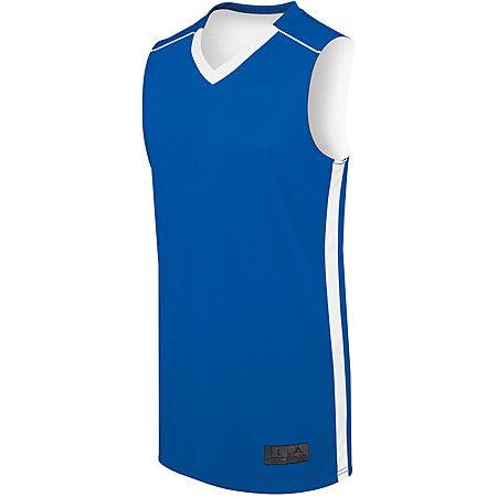 Adult Competition Reversible Jersey Royal/white Basketball Single & Shorts