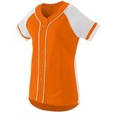 Girls Winner Jersey Power Orange/white Softball