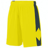 Block Out Shorts Power Yellow / slate Camiseta individual de baloncesto para adultos y