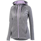 Ladies Zoe Tonal Heather Full Zip Hoodie Graphite/light Lavender Basketball Single Jersey & Shorts