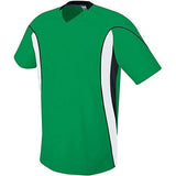 Camiseta de fútbol Helix para jóvenes Kelly / blanco / negro Single & Shorts